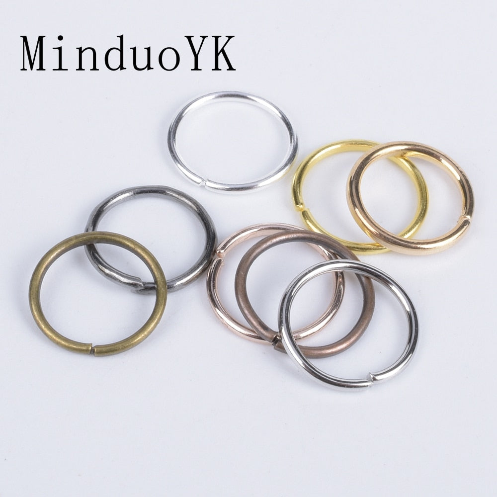 100-200Pcs 3-12mm Single Loop Open Jump Rings Diy Jewelry Making Accessories Split Rings Connectors For Jewelry Making Supplies