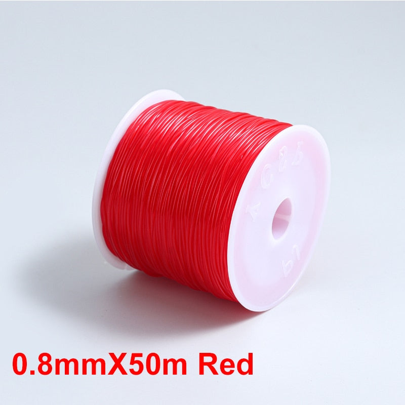 100M Plastic Crystal DIY Beading Stretch Cords Elastic Line Jewelry Making Supply Wire String jeweleri thread String Thread