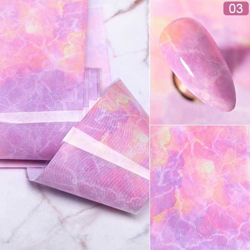 1 Roll Pink Gold Sliver Nail Foils Sparkly Sky Glitter Nail Art Transfer Stickers Slider Paper Nail Art Manicures Decoration New