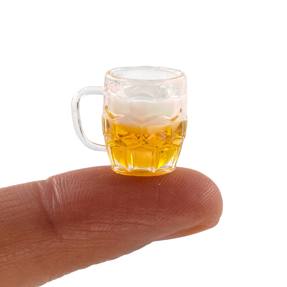 1/12 Dollhouse Miniature Beer Mug Mini Lemon Cup Drinks Toy for ob11 bjd  Blythe Decoration Doll House accessories