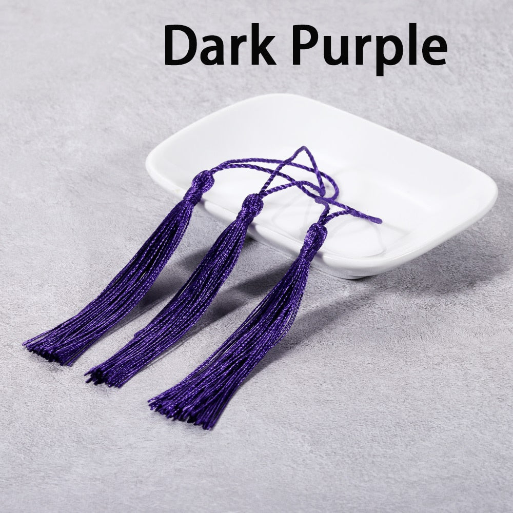 10-30Pcs 70mm Hanging Rope Silk Tassel Fringe For DIY Key Chain Earring Hooks Pendant Jewelry Making Finding Supplie Accessories