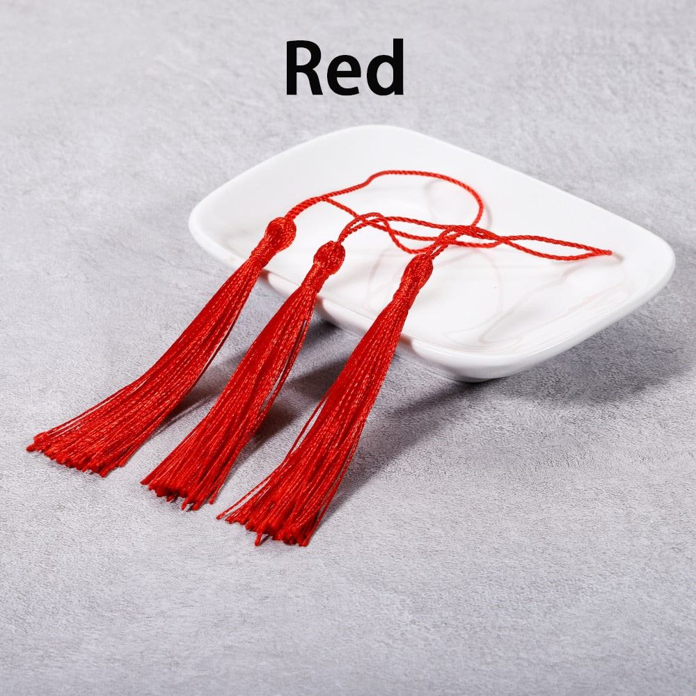 10-30Pcs 70mm Hanging Rope Silk Tassel Fringe For DIY Key Chain Earring Hooks Pendant Jewelry Making Finding Supplie Accessories