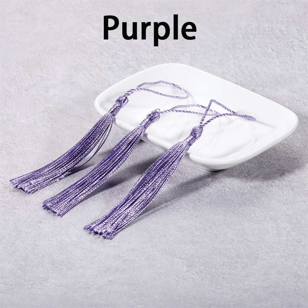 10-30Pcs 70mm Hanging Rope Silk Tassel Fringe For DIY Key Chain Earring Hooks Pendant Jewelry Making Finding Supplie Accessories