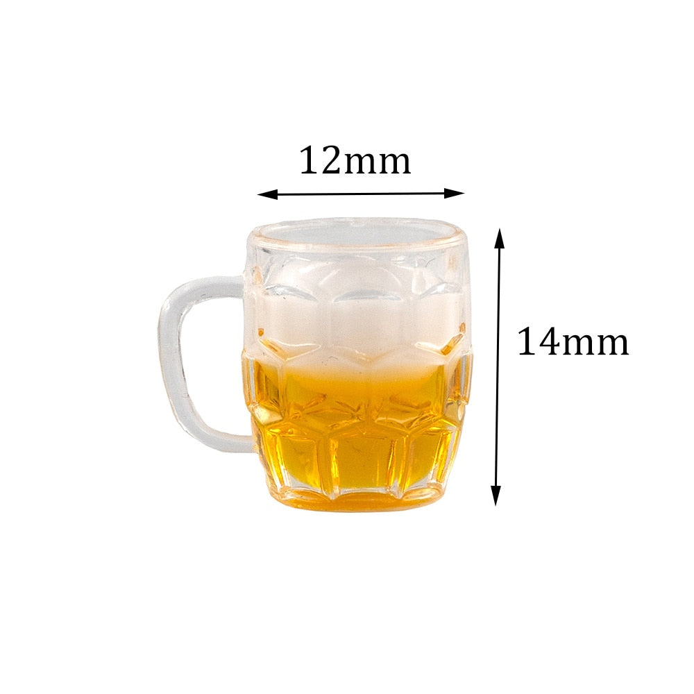 1/12 Dollhouse Miniature Beer Mug Mini Lemon Cup Drinks Toy for ob11 bjd  Blythe Decoration Doll House accessories