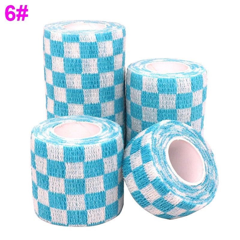 1 Pcs Printed Medical Self Adhesive Elastic Bandage 4.8m Colorful Sports Wrap Tape for Finger Joint Knee First Aid Kit Pet Tape