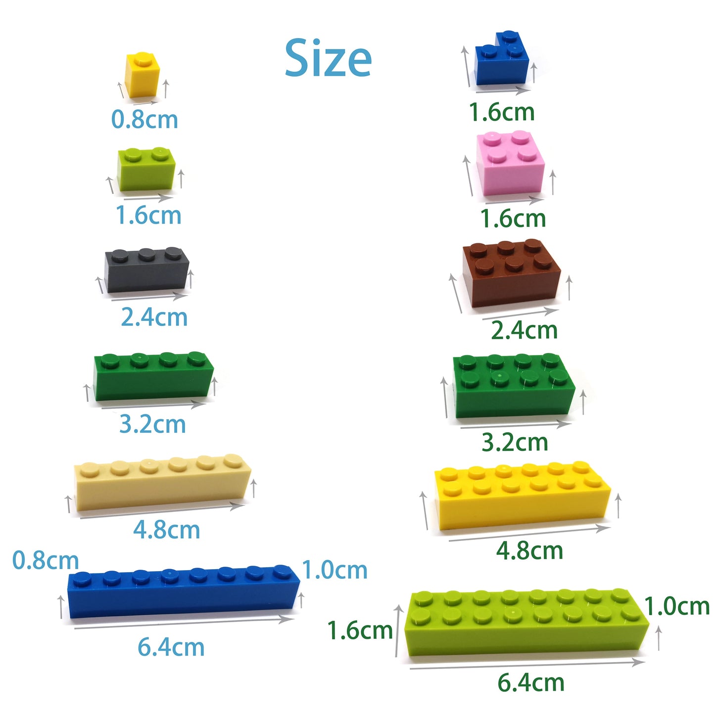 100pcs DIY Building Blocks Figure Bricks Smooth 1x6 11Colors Educational Creative Size Compatible With Brand Toys for Children