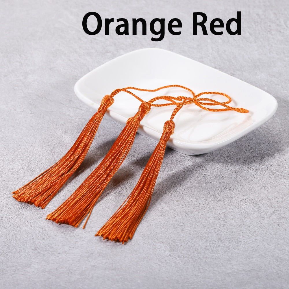 10-30Pcs 70mm Hanging Rope Silk Tassel Fringe For DIY Key Chain Earring Hooks Pendant Jewelry Making Finding Supplie Accessories