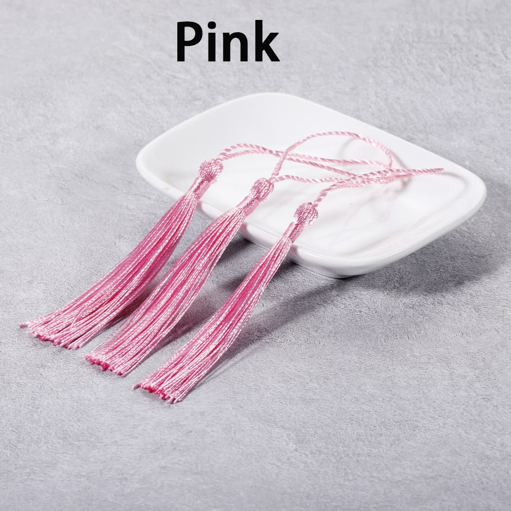 10-30Pcs 70mm Hanging Rope Silk Tassel Fringe For DIY Key Chain Earring Hooks Pendant Jewelry Making Finding Supplie Accessories