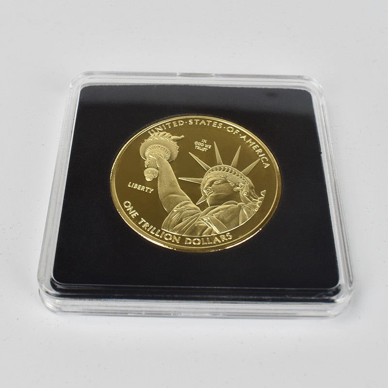 1 Trillion Dollar Gold Coins bit coin gold bitcoin Litecoin Eth XRP doge coin Cardano IOTA FIL shiba Cryptocurrency coin