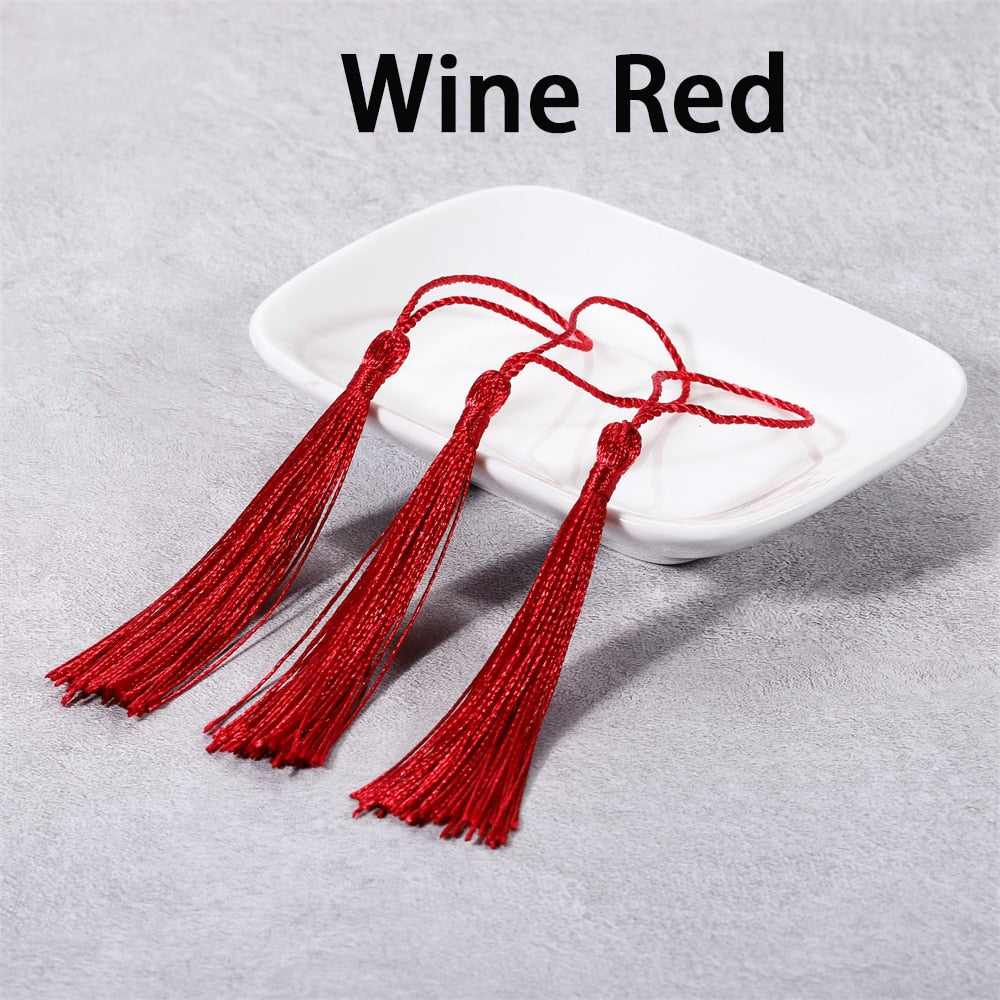 10-30Pcs 70mm Hanging Rope Silk Tassel Fringe For DIY Key Chain Earring Hooks Pendant Jewelry Making Finding Supplie Accessories