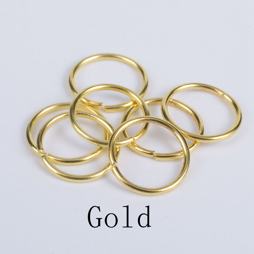 100-200Pcs 3-12mm Single Loop Open Jump Rings Diy Jewelry Making Accessories Split Rings Connectors For Jewelry Making Supplies