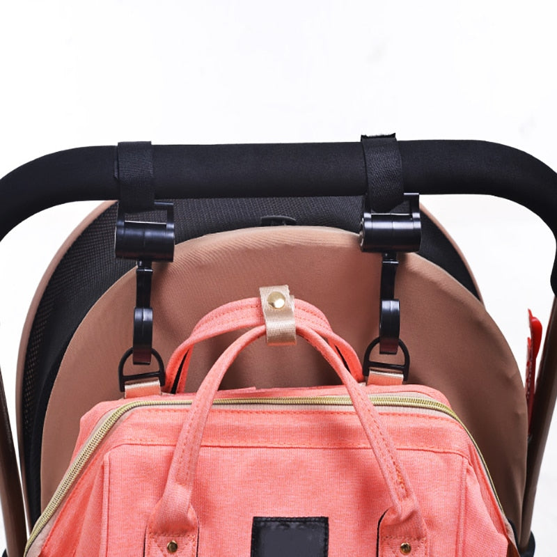 1-2pcs Baby Hanger Baby Bag Stroller Hooks Pram Rotate 360 Degree Baby Car Accessories Stroller Organizer Stroller Accessories