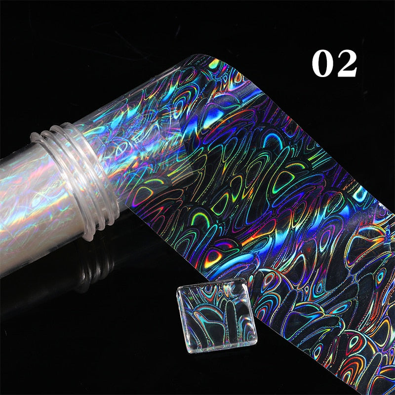 1 Roll Pink Gold Sliver Nail Foils Sparkly Sky Glitter Nail Art Transfer Stickers Slider Paper Nail Art Manicures Decoration New