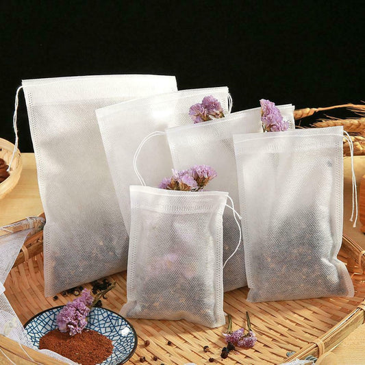 100Pcs/Lot Teabags Empty Scented Tea Bags With String Heal Seal Filter Paper for Herb Loose Tea Tools