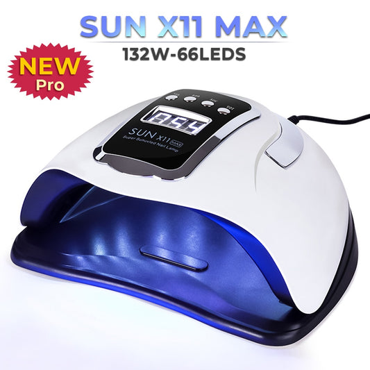 132/114/90/72/36W New UV LED Nail Lamp Nail Dryer for Manicure Drying All Nail Polish with Timer Auto Sensor Led Time Display