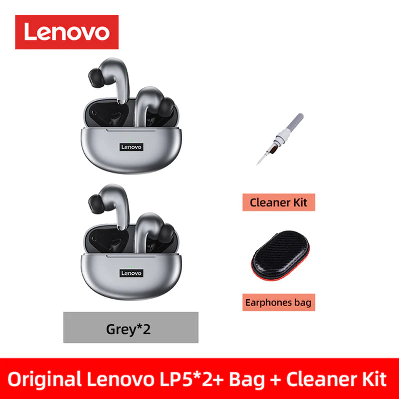 100% Original Lenovo LP5 Wireless Bluetooth Earbuds Hifi Music Earphone with Mic Headphones Sports Waterproof Headset 2022 New